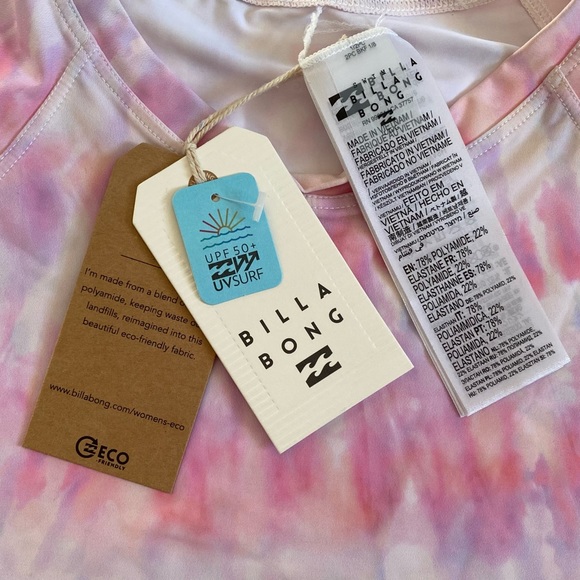 Billabong Pink Rashguard, Size Large - Picture 11 of 12
